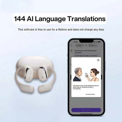 VerbaBuds™ AI Translator Earbuds